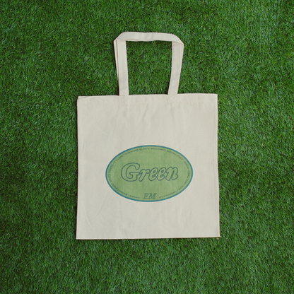 'Green' Cotton Canvas Tote Bag