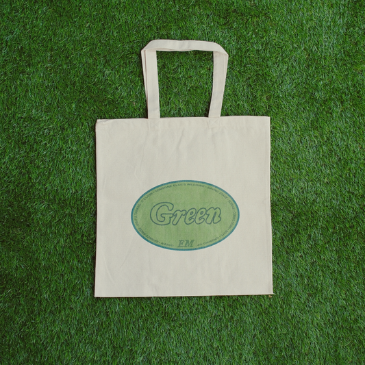 'Green' Cotton Canvas Tote Bag