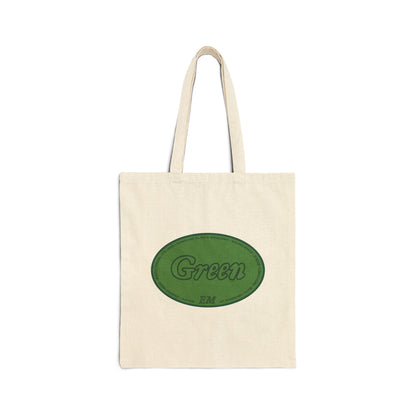 'Green' Cotton Canvas Tote Bag