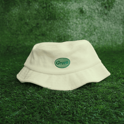 'Green' Terry Cloth Bucket Hat