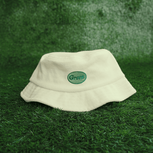 'Green' Terry Cloth Bucket Hat