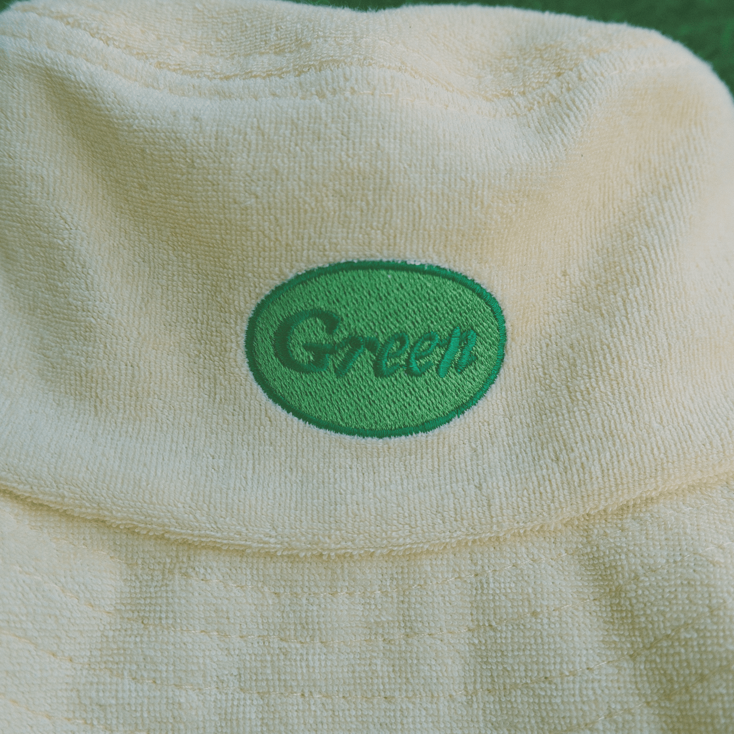 'Green' Terry Cloth Bucket Hat