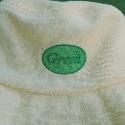 'Green' Terry Cloth Bucket Hat
