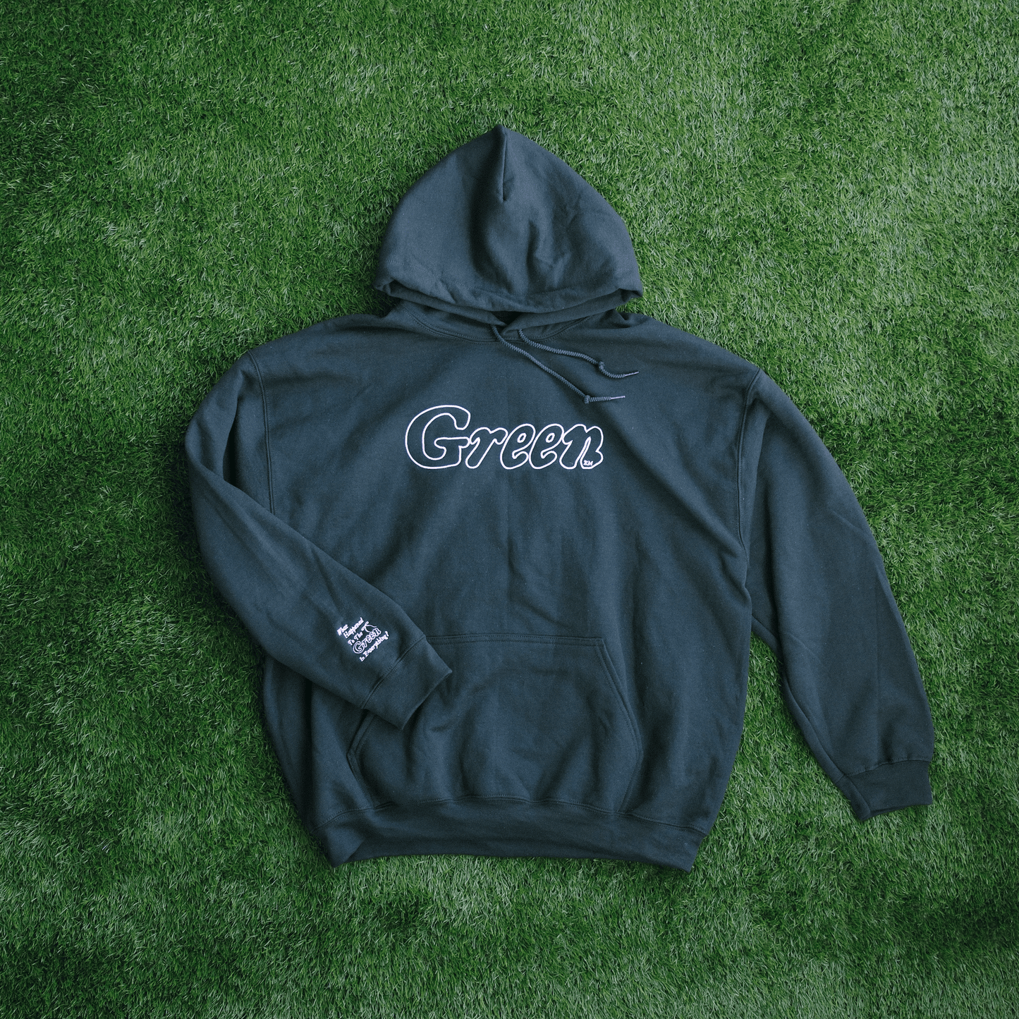 'Green' Embroidered Hoodie